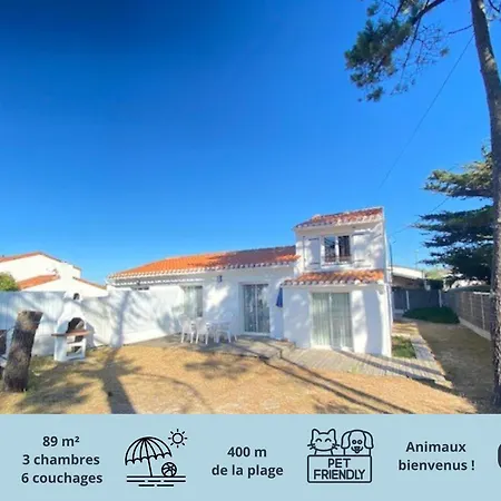 Maison Renovee, Jardin Clos, A 300m De La - 6 Couchages, Wifi, Animaux Admis - Fr-1-231-205 Holiday home Bretignolles-sur-Mer